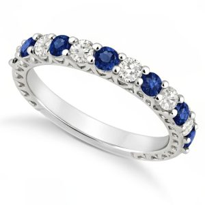 Celestial Harmony Sapphire & Diamond Eternity Band